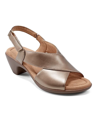 Easy Spirit Women's Chantal Crisscross Low Heel Sandals