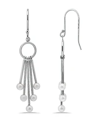 Macy's White Cultured Pearl Drop Earring