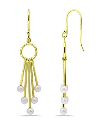 Macy's White Cultured Pearl Drop Earring