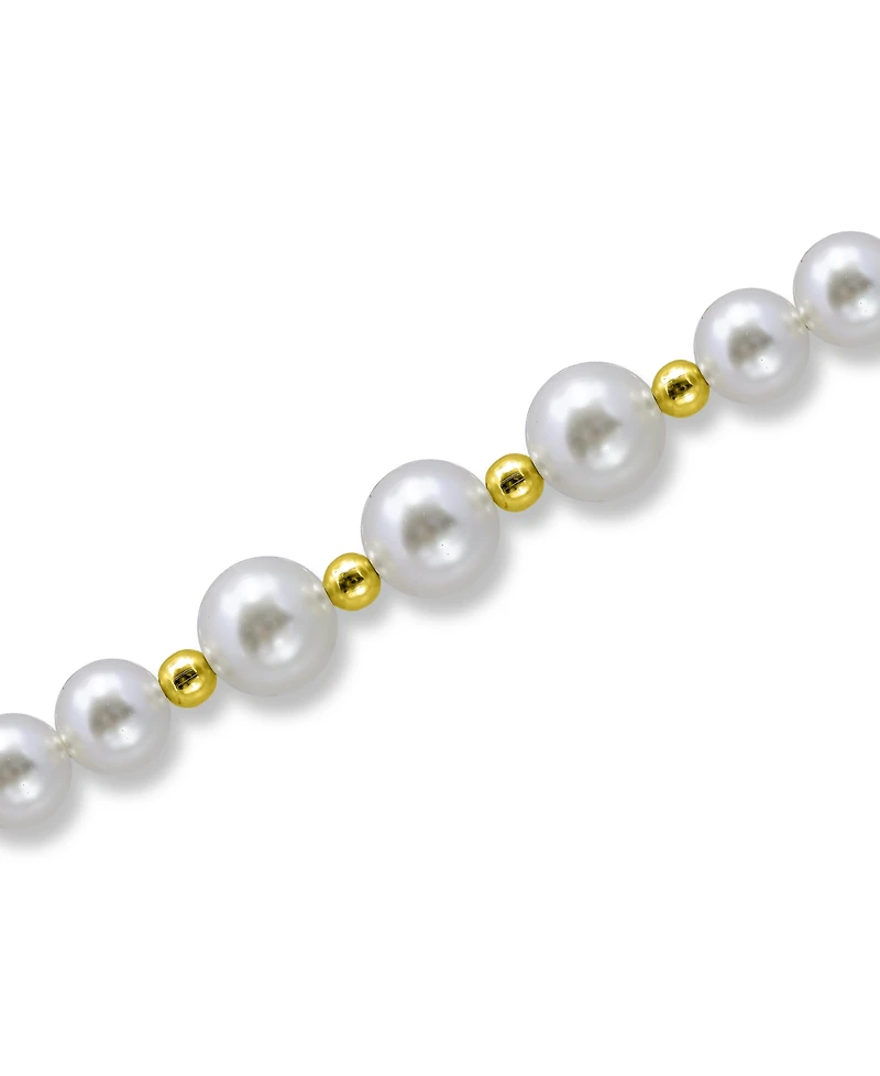 Macy's White Shell Pearl Stretch Bracelet