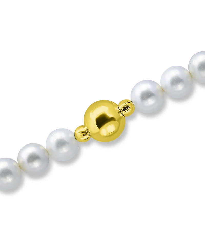 Macy's White Shell Pearl Stretch Bracelet