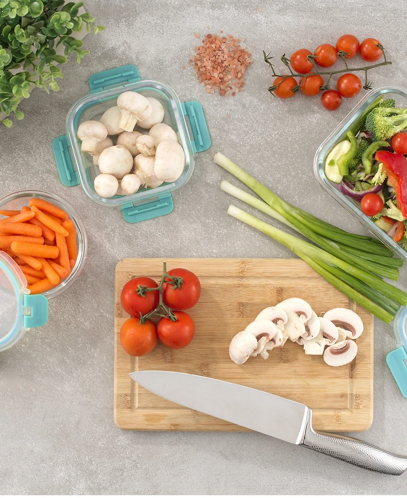 JoyJolt 24-piece Fluted Food Storage Container Set with Lids