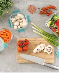 JoyJolt 24-piece Fluted Food Storage Container Set with Lids