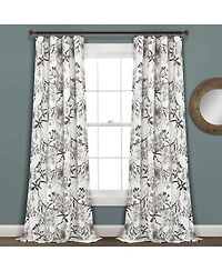 Botanical Garden Light Filtering Window Curtain Panels