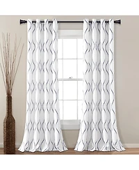 Swirl Light Filtering Window Curtain Panels