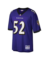 Men's Mitchell & Ness Ray Lewis Purple Baltimore Ravens Big and Tall 2000 Retired Player Replica Jersey