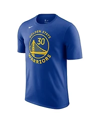 Men's Nike Stephen Curry Royal Golden State Warriors Icon 2022/23 Name and Number T-shirt