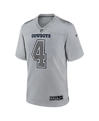 Men's Nike Dak Prescott Gray Dallas Cowboys Atmosphere Fashion Game Jersey