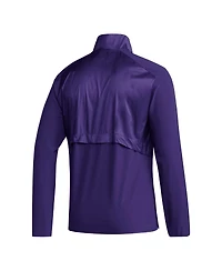 Men's adidas Purple Washington Huskies Sideline Aeroready Raglan Sleeve Quarter-Zip Jacket