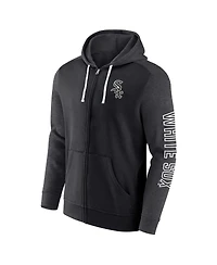 Men's Fanatics Black Chicago White Sox Offensive Line Up Full-Zip Hoodie