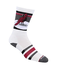 Men's and Women's Mitchell & Ness White Arizona Cardinals Interception Crew Socks