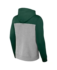 Men's Nfl x Darius Rucker Collection by Fanatics Heather Gray Green Bay Packers Color Blocked Pullover Hoodie