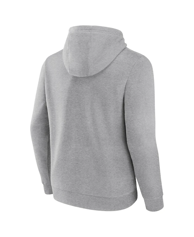 Men's Fanatics Gray UConn Huskies 2023 Ncaa Basketball National Champions Logo Pullover Hoodie