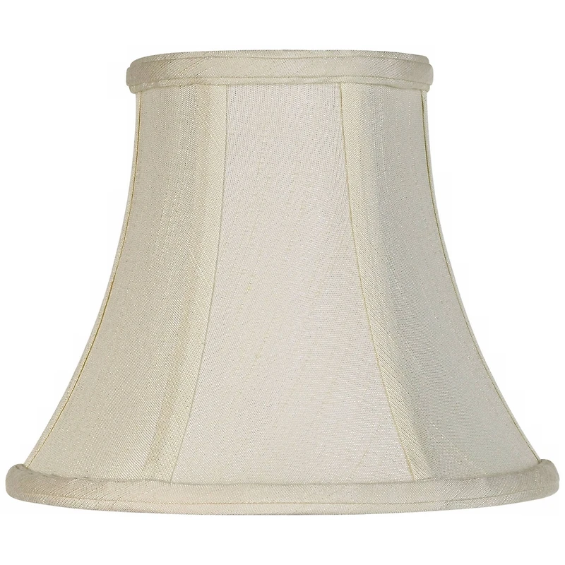 Imperial Shade Hardback Bell Lamp Shade Cream Small 4.5" Top x 8.5" Bottom x 7" High Candelabra Clip-On Fitting