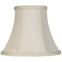 Imperial Shade Hardback Bell Lamp Shade Cream Small 4.5" Top x 8.5" Bottom x 7" High Candelabra Clip-On Fitting