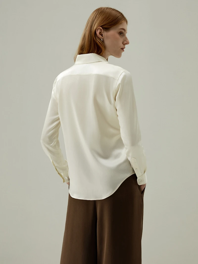 Lilysilk Women's Tailored Button Down Silk Shirt