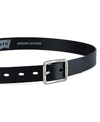 Levi's Women's Hammered Center Bar Buckle Casual Leather Belt