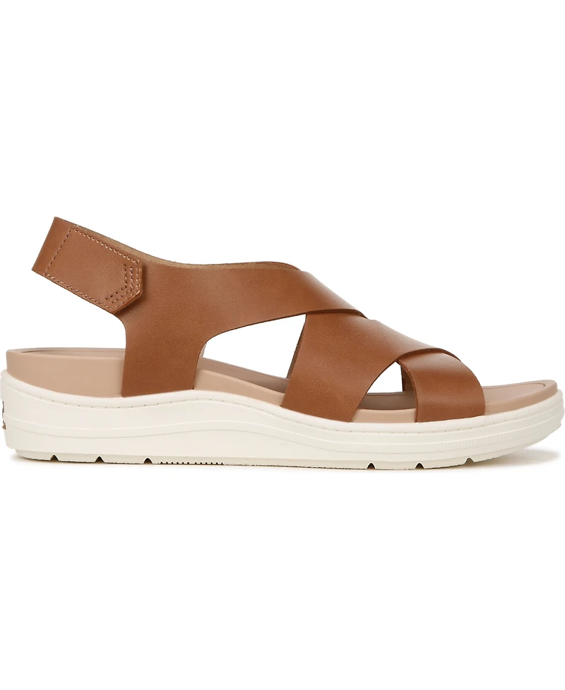 Dr. Scholl's Women's Time Off Sea Slingback Wedge Sandals