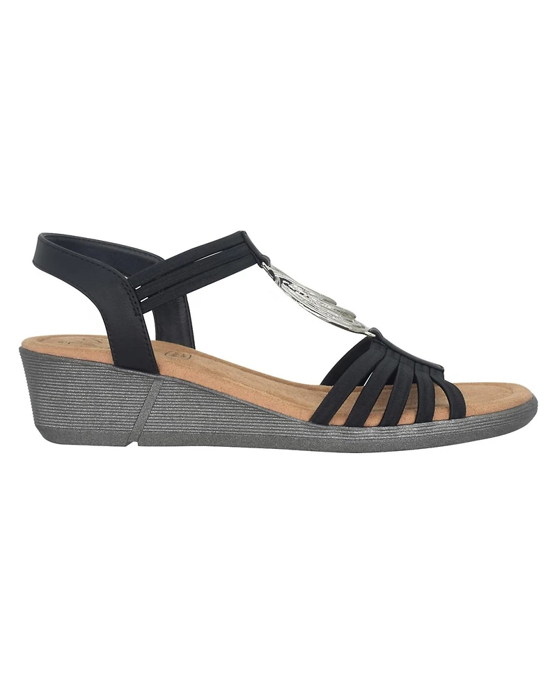 Impo Women's Ralana Ornamented Stretch Wedge Sandals