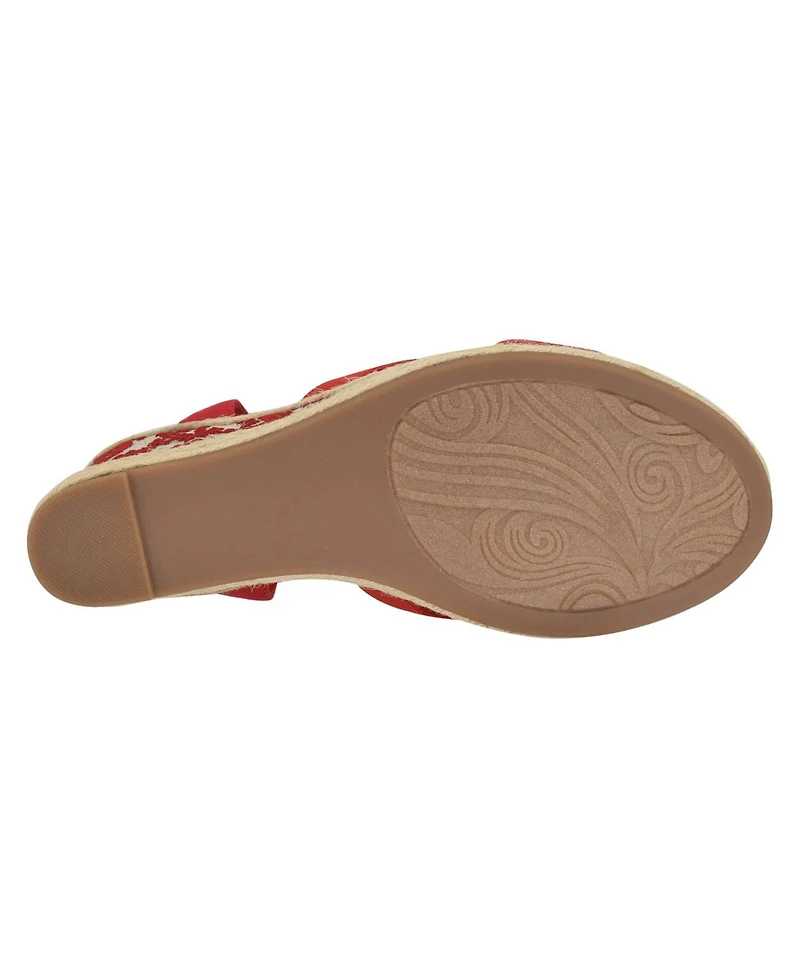 Impo Women's Tiyasa Embroidered Platform Wedge Sandals