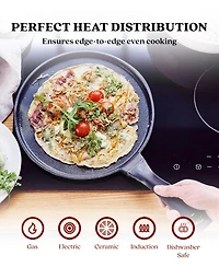 Alva Energy 11" Ceramic Nonstick Griddle Pan - Restaurant-Quality Results, Zero Chemicals