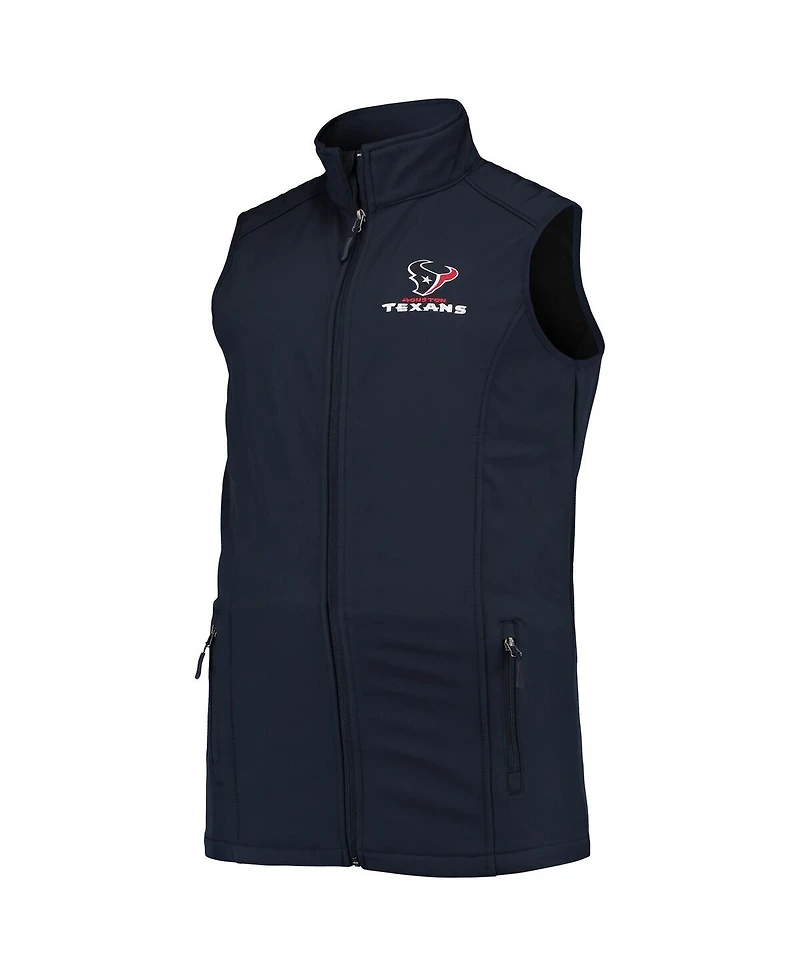 Men's Dunbrooke Navy Houston Texans Big and Tall Archer Softshell Full-Zip Vest