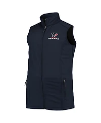 Men's Dunbrooke Navy Houston Texans Big and Tall Archer Softshell Full-Zip Vest