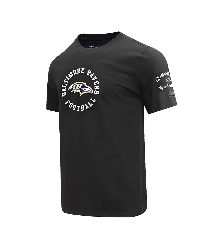 Men's Pro Standard Black Baltimore Ravens Hybrid T-shirt