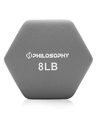 Philosophy Gym Neoprene Dumbbell Hexagon Hand Weights, 8 lb Pair - 16 lb Total