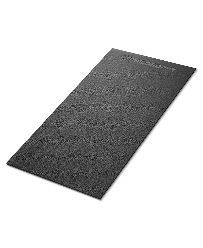 Philosophy Gym Exercise Equipment Mat 30 x -Inch, 6mm Thick High Density Pvc Floor Mat for Ellipticals, Treadmills, Rowers