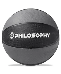 Philosophy Gym Medicine Ball, 12 Lb - Weighted Fitness Non-Slip Ball