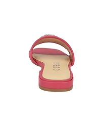 Guess Women's Tamsea One Band Square Toe Slide Flat Sandals