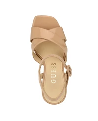 Guess Women's Vallenn Platform Block Heel Dress Sandals