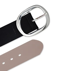 Calvin Klein Women's Reversible Oversized Statement Buckle Belt