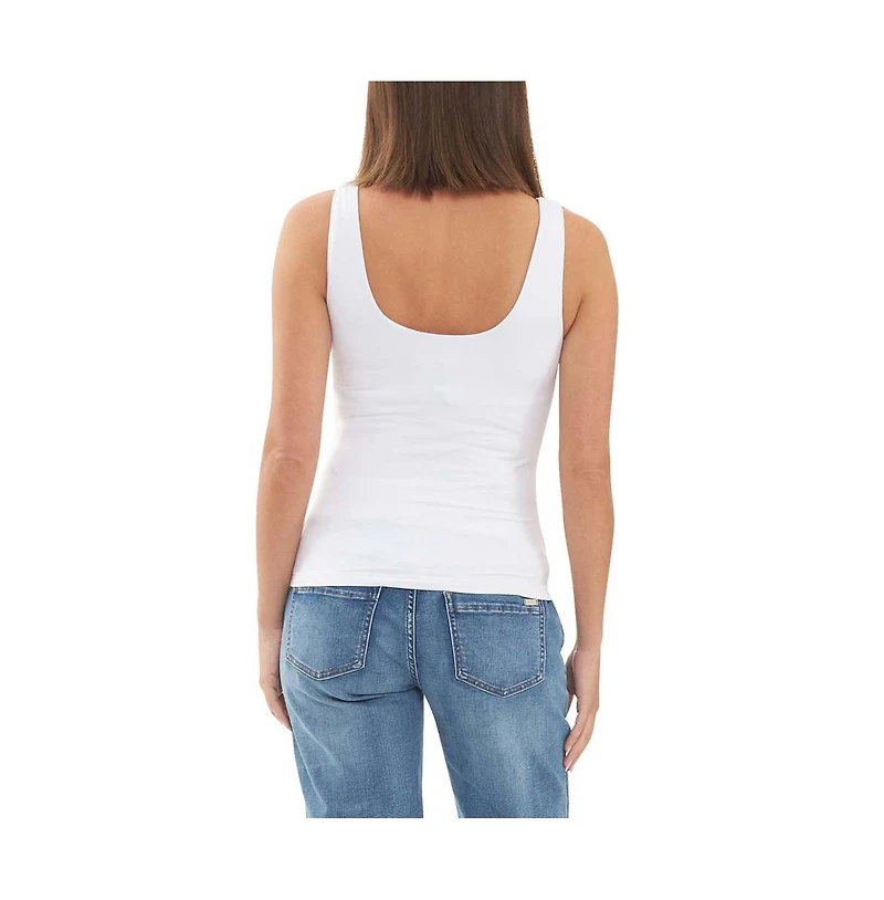 Ripe Maternity Elegant White Luxe Knit Tank Top