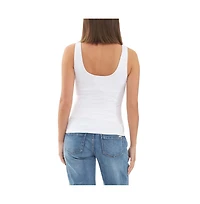 Ripe Maternity Elegant White Luxe Knit Tank Top