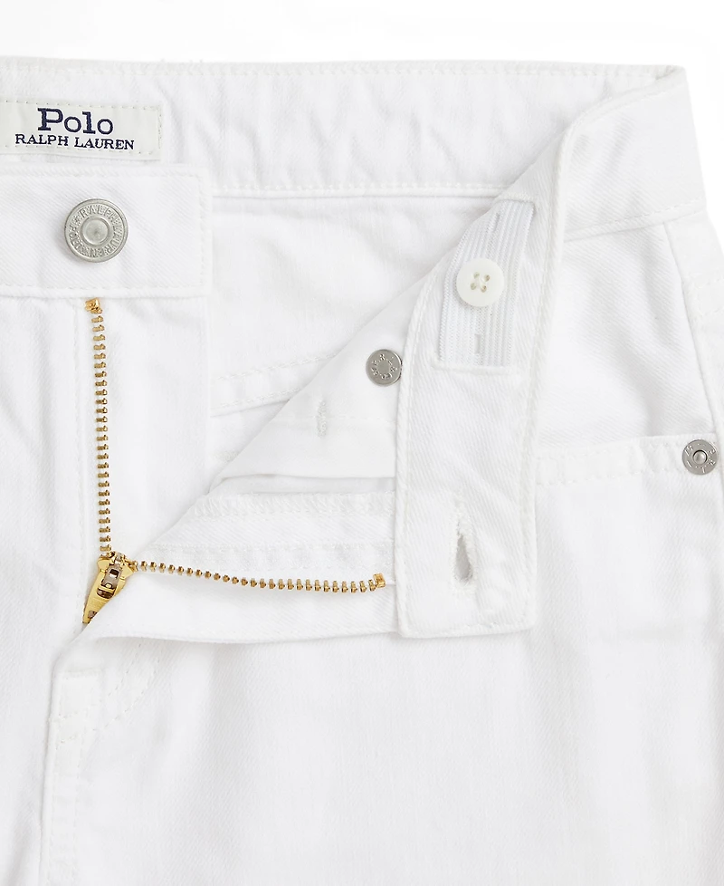 Polo Ralph Lauren Big Girls Frayed Cotton Denim Shorts