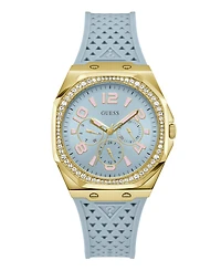 Guess Women's Analog Blue Silicone Watch 39mm
