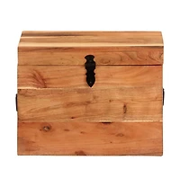 Storage Box 15.4"x11"x12.2" Solid Wood Acacia