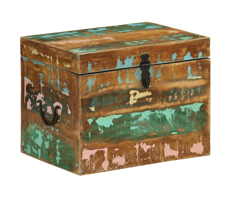 Reclaimed Storage Box Solid Wood