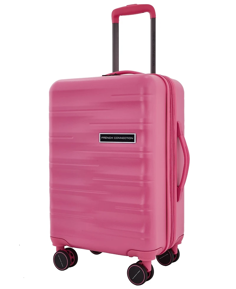 French Connection 4Pc Expandable Rolling Hardside Luggage Set