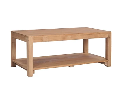Coffee Table 39.4"x19.7"x15.7" Solid Wood Teak
