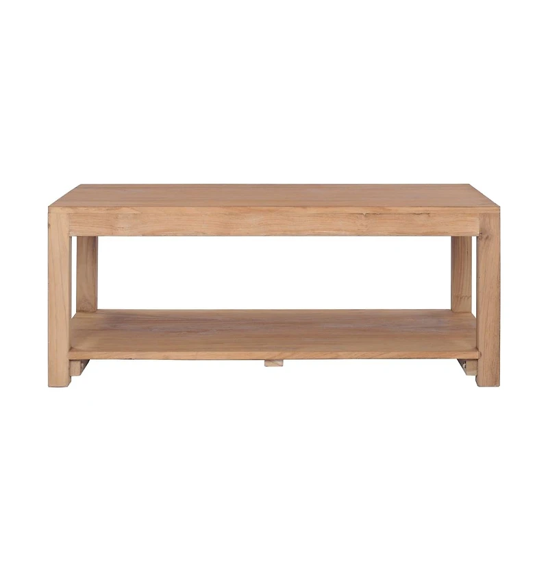 Coffee Table 39.4"x19.7"x15.7" Solid Wood Teak