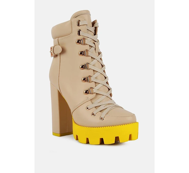 Womens larch cushion collared biker boots