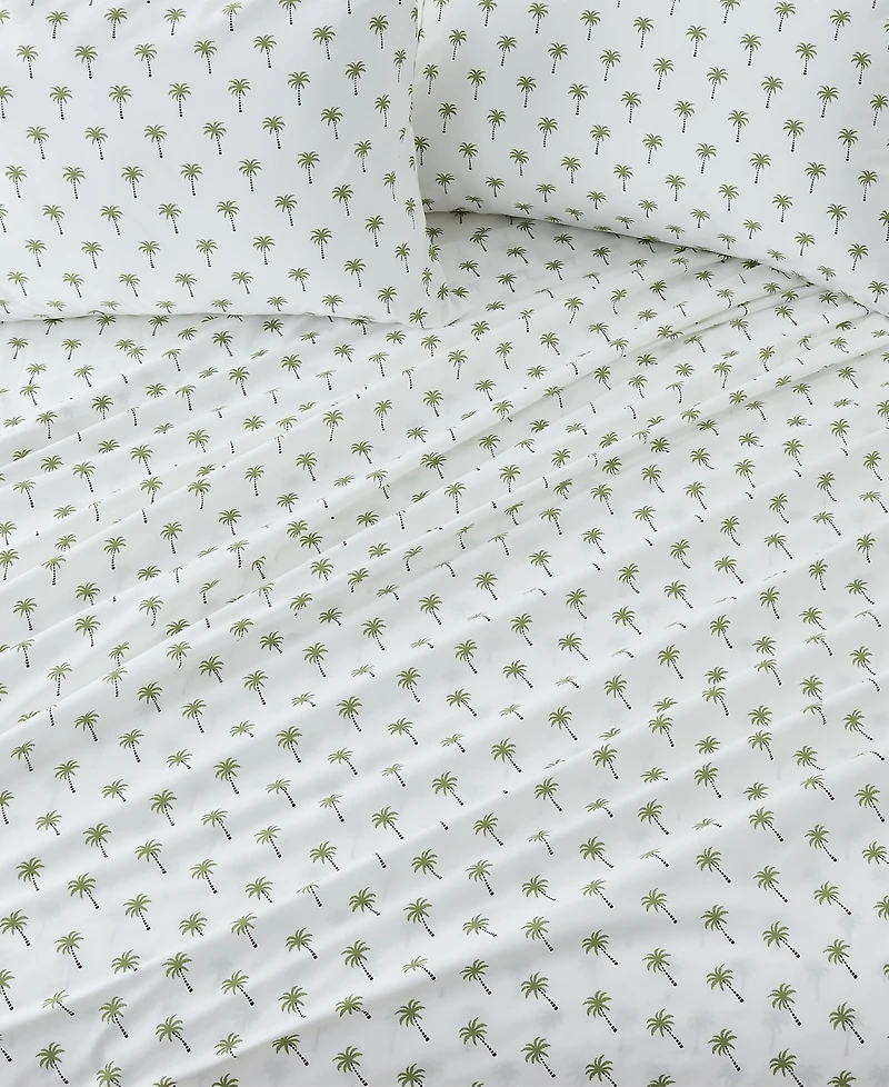Premium Comforts Coastal Printed Microfiber 4-Pc. Sheet Set, Queen