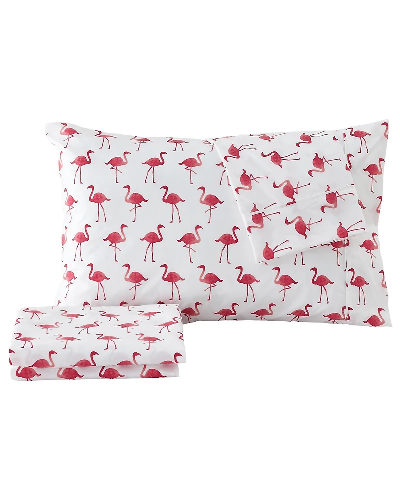 Premium Comforts Coastal Printed Microfiber 4-Pc. Sheet Set, Full - Coastal