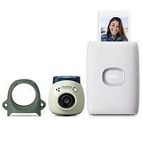 Fujifilm Instax Pal Digital Camera and Mini Link 2 Smartphone Printer Bundle