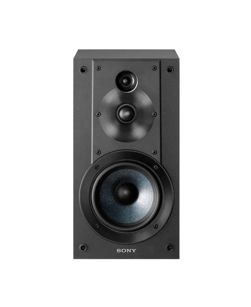 Sony SSCS5 3-Way 3-Driver Bookshelf Speaker System (Black, Pair)