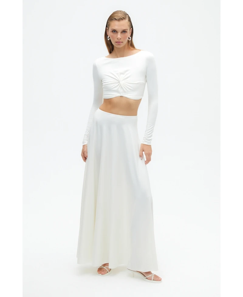 Women's Crop Top with Knot
