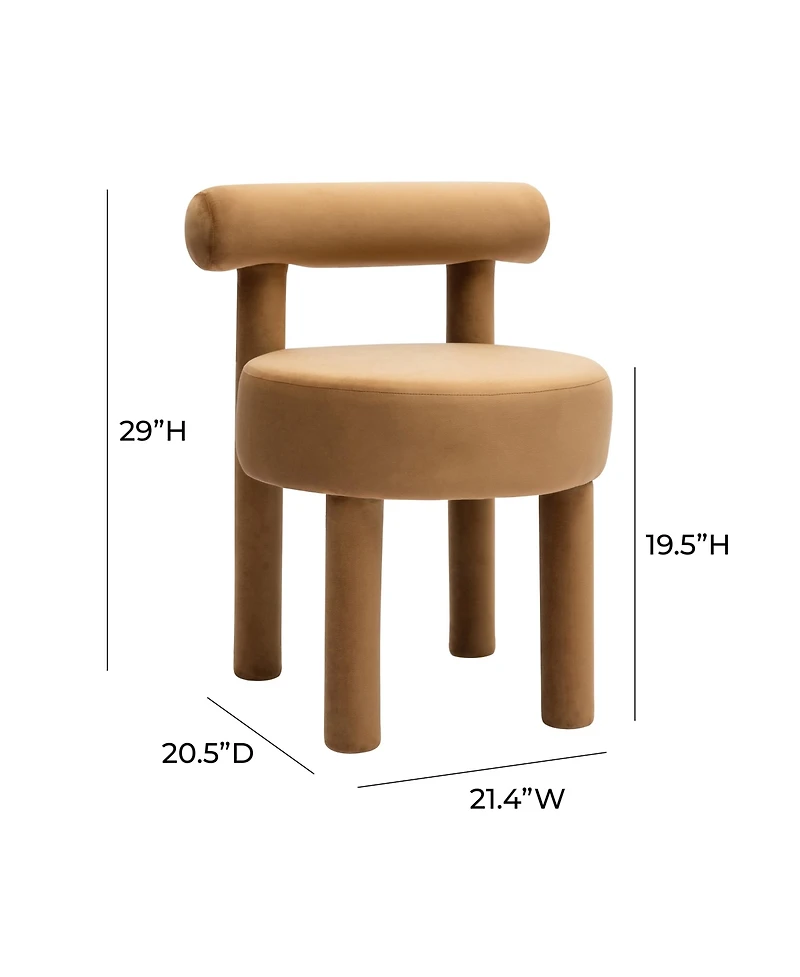 Tov Furniture 1 Pc. Velvet Dining Chair